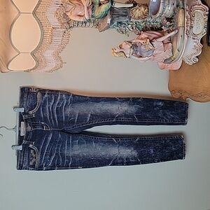 Big star Jenae Distressed skinny jeans
